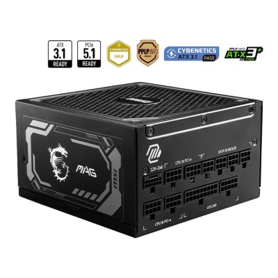 Sursa MSI MAG A1250GL PCIE5 1250W, 80 PLUS Gold, full modulara Sursa MSI MAG A1250GL PCIE5 1250W, 80 PLUS Gold, full modulara