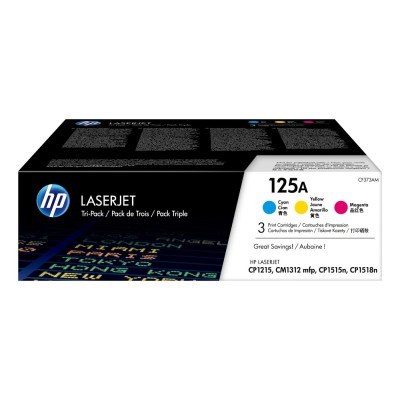 Toner laser color HP CF373AM Tricolor CMY, 4.200 pagini, Multipack Toner laser color HP CF373AM Tricolor CMY, 4.200 pagini, Multipack