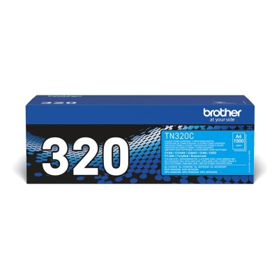 Toner laser color Brother TN-320C Cyan, 1500 pagini Toner laser color Brother TN-320C Cyan, 1500 pagini