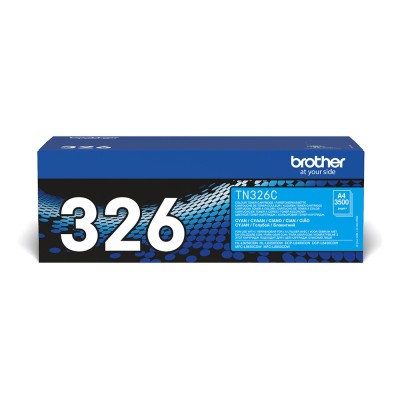 Toner laser color Brother TN-326C Cyan (XL), 3.500 pagini