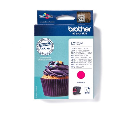 Cartus Cerneala Brother LC123M Magenta 600 pagini