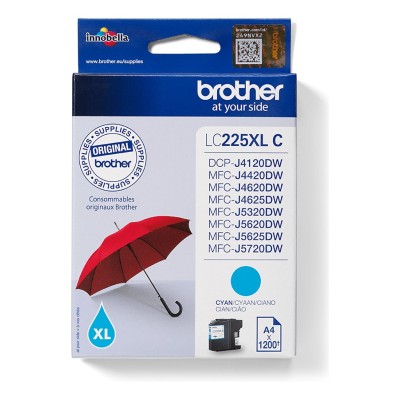 Cartus Cerneala Brother LC225XLC Cyan 1200 pagini XL