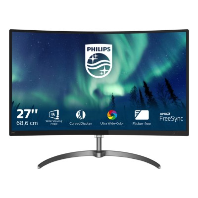 Monitor Philips LCD curbat cu Ultra Wide-Color Monitor LCD curbat cu Ultra Wide-Color 278E8QJAB/00 27 inch, 1920 x 1080 px, VA, 60 Hz, Curbat, Gaming