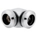 Ventilator carcasa Corsair Hydro X Series XF Hardline 90° 12mm OD Fitting Twin Pack — Chrome, pachet x2