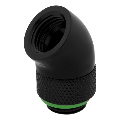 Adaptor rotativ 45° Corsair Hydro X, G1/4, Negru, pachet x2 Adaptor rotativ 45° Corsair Hydro X, G1/4, Negru, pachet x2