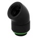 Adaptor rotativ 45° Corsair Hydro X, G1/4, Negru, pachet x2 Adaptor rotativ 45° Corsair Hydro X, G1/4, Negru, pachet x2
