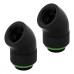 Adaptor rotativ 45° Corsair Hydro X, G1/4, Negru, pachet x2 Adaptor rotativ 45° Corsair Hydro X, G1/4, Negru, pachet x2