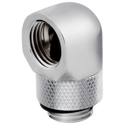 Ventilator carcasa Corsair Hydro X Series 90° Rotary Adapter Twin Pack, Chrome, pachet x2 Ventilator carcasa Corsair Hydro X Series 90° Rotary Adapter Twin Pack, Chrome, pachet x2