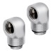 Adaptor rotativ 90° Corsair Hydro X, G1/4, Chrome, pachet x2 Adaptor rotativ 90° Corsair Hydro X, G1/4, Chrome, pachet x2