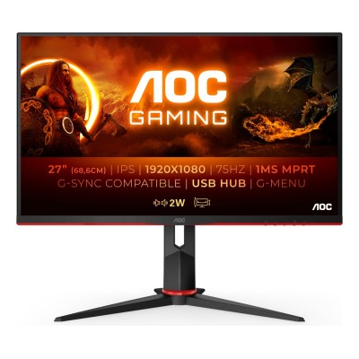 Monitor AOC 27G2U5/BK 27 inch, 1920 x 1080 px, IPS, 75 Hz, Gaming