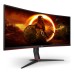 Monitor AOC CU34G2/BK 34 inch, 3440 x 1440 px, VA, 100 Hz, Curbat, Gaming