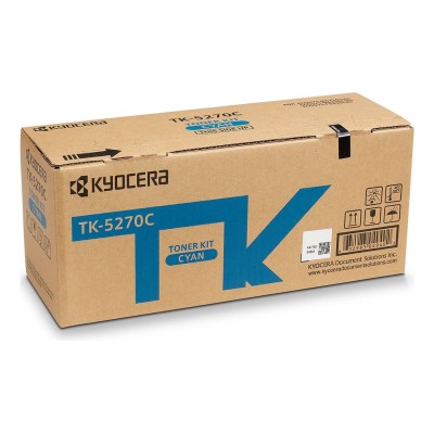 Toner laser color Kyocera TK-5270C Cyan (XXL), 6.000 pagini Toner laser color Kyocera TK-5270C Cyan (XXL), 6.000 pagini