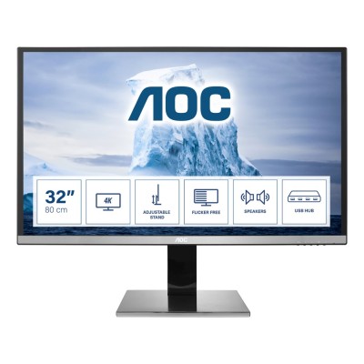 Monitor AOC U3277PWQU 32 inch, 3840 x 2160 px, VA, 60 Hz Monitor AOC U3277PWQU 32 inch, 3840 x 2160 px, VA, 60 Hz