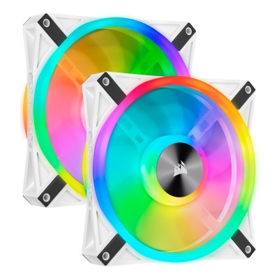 Ventilator carcasa Corsair iCUE QL140 RGB 140mm PWM White, RGB, Alb, pachet x2 Ventilator carcasa Corsair iCUE QL140 RGB 140mm PWM White, RGB, Alb, pachet x2