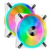 Ventilator carcasa Corsair iCUE QL140 RGB 140mm PWM White, RGB, Alb, pachet x2 Ventilator carcasa Corsair iCUE QL140 RGB 140mm PWM White, RGB, Alb, pachet x2