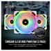 Ventilator carcasa Corsair LL120 RGB Dual Light Loop White 120mm, PWM, RGB, Alb, pachet x3 Ventilator carcasa Corsair LL120 RGB Dual Light Loop White 120mm, PWM, RGB, Alb, pachet x3