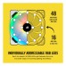 Ventilator carcasa Corsair LL120 RGB Dual Light Loop White 120mm, PWM, RGB, Alb, pachet x3 Ventilator carcasa Corsair LL120 RGB Dual Light Loop White 120mm, PWM, RGB, Alb, pachet x3