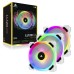 Ventilator carcasa Corsair LL120 RGB Dual Light Loop White 120mm, PWM, RGB, Alb, pachet x3 Ventilator carcasa Corsair LL120 RGB Dual Light Loop White 120mm, PWM, RGB, Alb, pachet x3