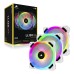 Ventilator carcasa Corsair LL120 RGB Dual Light Loop White 120mm, PWM, RGB, Alb, pachet x3 Ventilator carcasa Corsair LL120 RGB Dual Light Loop White 120mm, PWM, RGB, Alb, pachet x3