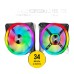 Ventilator carcasa Corsair iCUE QL140 RGB 140mm PWM Dual Fan Kit with Lighting Node CORE, PWM, RGB, pachet x2