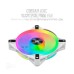 Ventilator carcasa Corsair iCUE QL120 RGB White 120mm, PWM, RGB, Alb