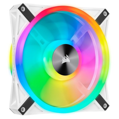 Ventilator carcasa Corsair iCUE QL140 RGB 140mm, PWM, RGB, Alb Ventilator carcasa Corsair iCUE QL140 RGB 140mm, PWM, RGB, Alb