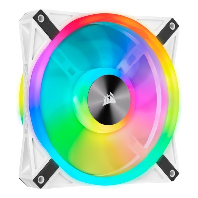 Ventilator carcasa Corsair iCUE QL140 RGB 140mm, PWM, RGB, Alb Ventilator carcasa Corsair iCUE QL140 RGB 140mm, PWM, RGB, Alb