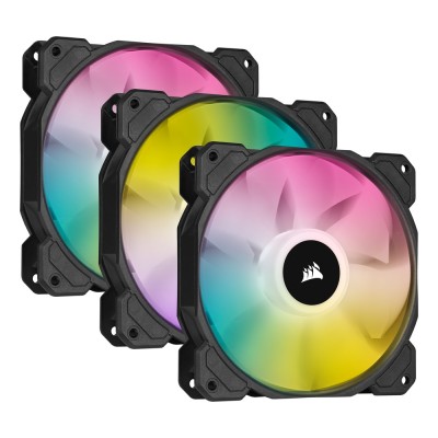 Ventilator carcasa Corsair iCUE SP120 RGB ELITE Performance 120mm, PWM, RGB, pachet x3 Ventilator carcasa Corsair iCUE SP120 RGB ELITE Performance 120mm, PWM, RGB, pachet x3