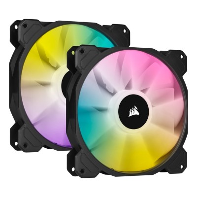 Ventilator carcasa Corsair iCUE SP140 RGB ELITE Performance 140mm, PWM, RGB, pachet x2