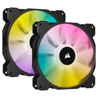 Ventilator carcasa Corsair iCUE SP140 RGB ELITE Performance 140mm, PWM, RGB, pachet x2 Ventilator carcasa Corsair iCUE SP140 RGB ELITE Performance 140mm, PWM, RGB, pachet x2