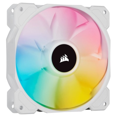 Ventilator carcasa Corsair iCUE SP120 RGB ELITE Performance 120mm, PWM, RGB, Alb Ventilator carcasa Corsair iCUE SP120 RGB ELITE Performance 120mm, PWM, RGB, Alb