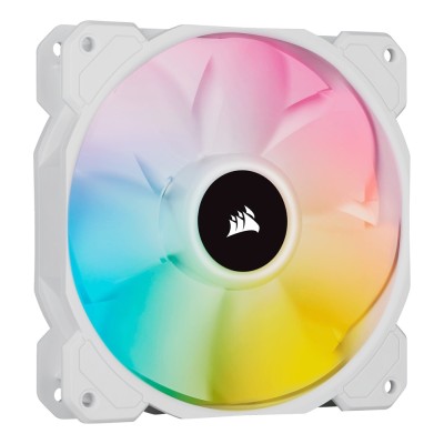 Ventilator carcasa Corsair iCUE SP120 RGB ELITE Performance 120mm, PWM, RGB, Alb