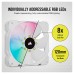 Ventilator carcasa Corsair iCUE SP120 RGB ELITE Performance 120mm, PWM, RGB, Alb Ventilator carcasa Corsair iCUE SP120 RGB ELITE Performance 120mm, PWM, RGB, Alb