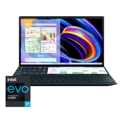 Laptop Asus Zenbook Duo 14 Ultrabook cu procesor Intel Core i7-1195G7 până la 4.8GHz, 14 Laptop Asus Zenbook Duo 14 Ultrabook cu procesor Intel Core i7-1195G7 până la 4.8GHz, 14
