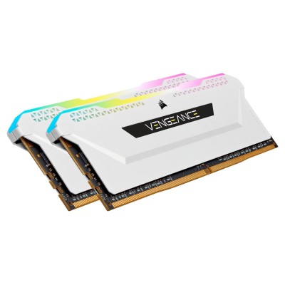 Memorie RAM Corsair Vengeance RGB PRO SL, 8GB DDR4, 3200MHz, CL16, Alb Memorie RAM Corsair Vengeance RGB PRO SL, 8GB DDR4, 3200MHz, CL16, Alb