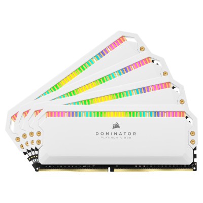 Memorie RAM Corsair Dominator Platinum RGB, 32GB (4x8GB) DDR4, 3200MHz, CL16, Quad Channel, Alb Memorie RAM Corsair Dominator Platinum RGB, 32GB (4x8GB) DDR4, 3200MHz, CL16, Quad Channel, Alb