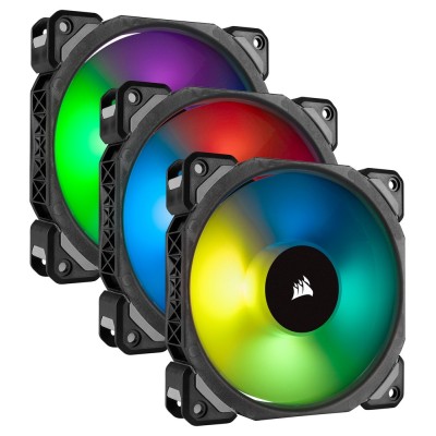 Ventilator carcasa Corsair ML120 PRO RGB 120mm, PWM, RGB, pachet x3 Ventilator carcasa Corsair ML120 PRO RGB 120mm, PWM, RGB, pachet x3