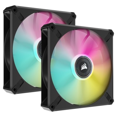 Ventilator carcasa Corsair iCUE ML140 RGB ELITE Premium 140mm, PWM, RGB, pachet x2 Ventilator carcasa Corsair iCUE ML140 RGB ELITE Premium 140mm, PWM, RGB, pachet x2