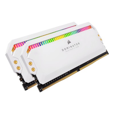 Memorie RAM Corsair DOMINATOR PLATINUM RGB, 16GB (2x8GB) DDR4, 3200MHz, CL16, Dual Channel, Alb