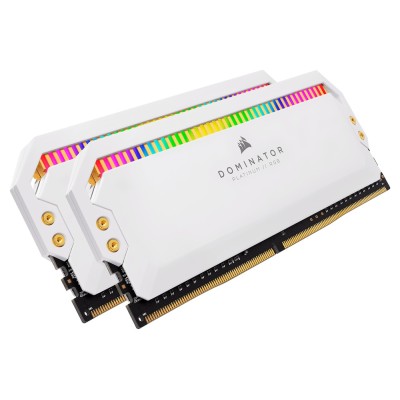 Memorie RAM Corsair DOMINATOR PLATINUM RGB, 16GB (2x8GB) DDR4, 3200MHz, CL16, Dual Channel, Alb Memorie RAM Corsair DOMINATOR PLATINUM RGB, 16GB (2x8GB) DDR4, 3200MHz, CL16, Dual Channel, Alb