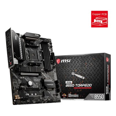 Placa de baza MSI MAG B550 TORPEDO, AMD B550, AM4, ATX, DDR4 Placa de baza MSI MAG B550 TORPEDO, AMD B550, AM4, ATX, DDR4