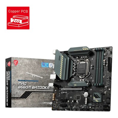 Placa de baza MSI MAG B560M BAZOOKA, Intel B560, LGA 1200, mATX, DDR4 Placa de baza MSI MAG B560M BAZOOKA, Intel B560, LGA 1200, mATX, DDR4