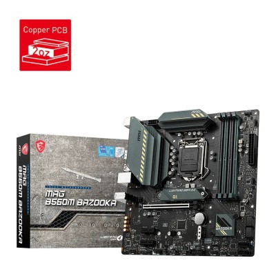 Placa de baza MSI MAG B560M BAZOOKA, Intel B560, LGA 1200, mATX, DDR4