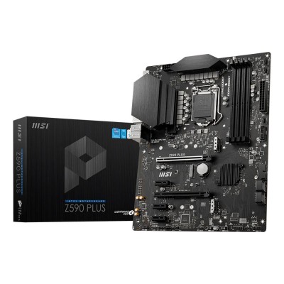 Placa de baza MSI Z590 PLUS, Intel Z590, LGA 1200, ATX, DDR4 Placa de baza MSI Z590 PLUS, Intel Z590, LGA 1200, ATX, DDR4