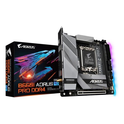 Placa de baza Gigabyte B660I AORUS PRO DDR4, Intel B660, LGA 1700, mini-ITX, DDR4 Placa de baza Gigabyte B660I AORUS PRO DDR4, Intel B660, LGA 1700, mini-ITX, DDR4