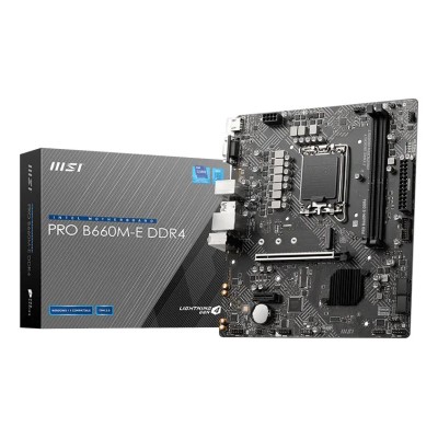 Placa de baza MSI PRO B660M-E DDR4, Intel B660, LGA 1700, mATX, DDR4 Placa de baza MSI PRO B660M-E DDR4, Intel B660, LGA 1700, mATX, DDR4