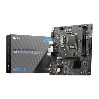 Placa de baza MSI PRO B660M-E DDR4, Intel B660, LGA 1700, mATX, DDR4