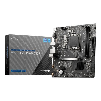 Placa de baza MSI PRO H610M-B DDR4, Intel H610, LGA 1700, mATX, DDR4 Placa de baza MSI PRO H610M-B DDR4, Intel H610, LGA 1700, mATX, DDR4