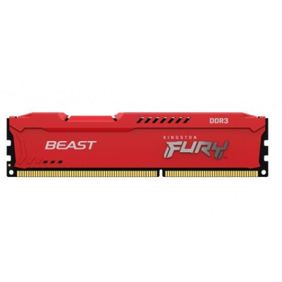 Memorie RAM Kingston FURY Beast, 4GB DDR3, 1600MHz, CL10 Memorie RAM Kingston FURY Beast, 4GB DDR3, 1600MHz, CL10