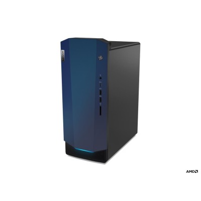 PC Gaming Lenovo IdeaCentre Gaming5 cu procesor AMD Ryzen 5 5600G până la 4.4GHz, 16GB, 512GB SSD, NVIDIA GeForce GTX 1660 Super 6GB, Fără sistem de operare, Garanție 2 ani